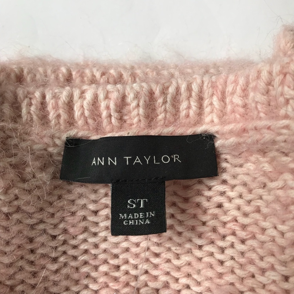 NWT Ann Taylor Blush pink wool knit sweater - Picture 5 of 5